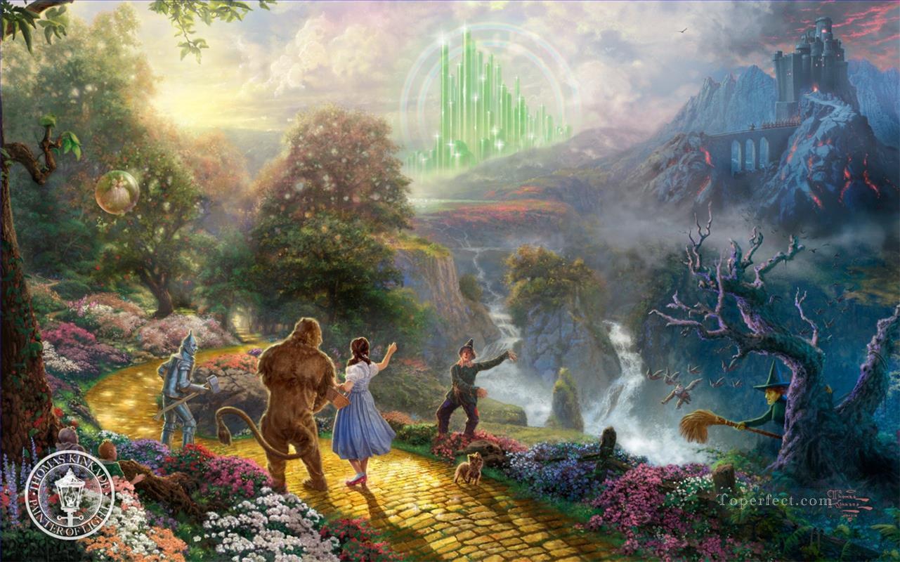 Dorothy Discovers the Emerald City TK Disney Oil Paintings